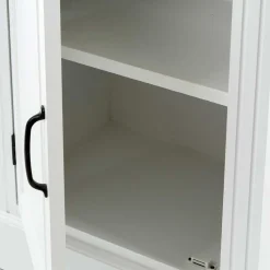 Best Wohnen 54x130x36 Hochkommode mit Tür & 3 Schubladen - Bleaks