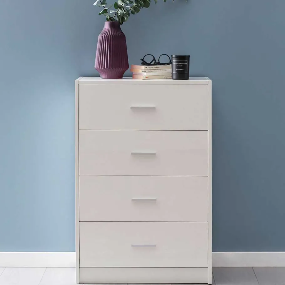 Clearance Wohnen 60x90x30 Hochkommode mit vier Schubladen - Hank