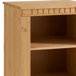 Online Wohnen 55x100x35 Hochkommode mit zwei Fächern - Silevos