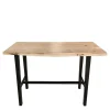 Hot Wohnen 125x112x51 Hochtisch aus Akazie Baumkante - Clause