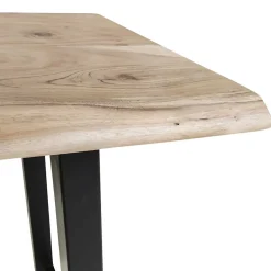 Hot Wohnen 125x112x51 Hochtisch aus Akazie Baumkante - Clause