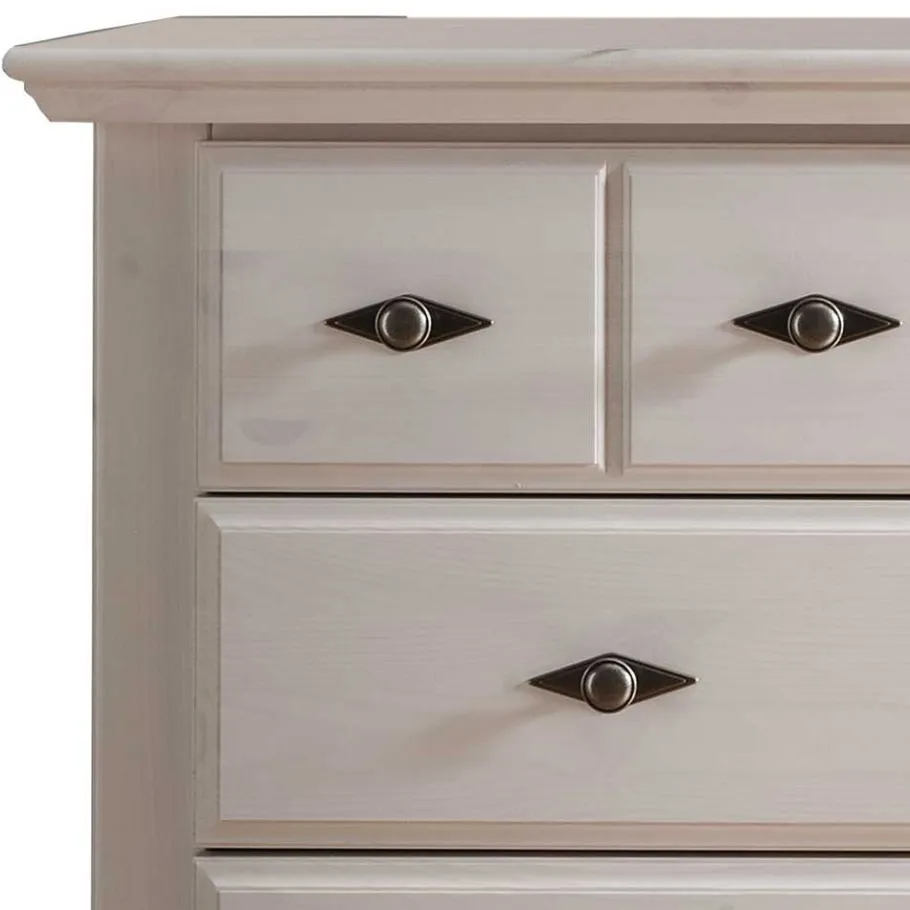 Outlet Wohnen 114x94x47 Hohe Kommode im Landhausstil - Beato