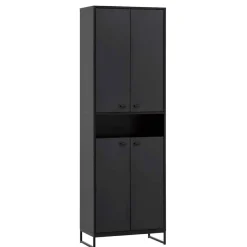 Online Wohnen 60x186x33 Hoher Schuhschrank mit 4 Türen & Fach - Anderian