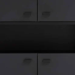 Online Wohnen 60x186x33 Hoher Schuhschrank mit 4 Türen & Fach - Anderian