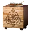 Best Wohnen 40x35x40 Holz Schränkchen mit Ornament Schnitzerei - Kick