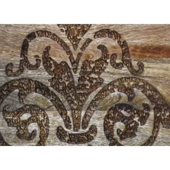 Best Wohnen 40x35x40 Holz Schränkchen mit Ornament Schnitzerei - Kick