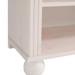 Outlet Wohnen 77x116x31 Holzregal im Country Chic aus Kiefer - Oncerta