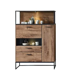 Hot Wohnen 99x151x38 Industrial Highboard fürs Wohnzimmer - Xindus