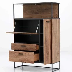 Hot Wohnen 99x151x38 Industrial Highboard fürs Wohnzimmer - Xindus