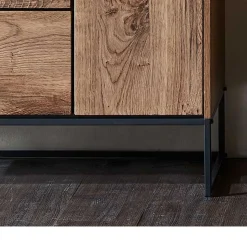 Hot Wohnen 99x151x38 Industrial Highboard fürs Wohnzimmer - Xindus