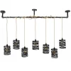 Best Wohnen 157x150x15 Industrial Hängelampe 7-flammig - Pyrko