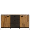 Wohnen 150x80x45 Industrial Kommode aus Holz & Metall - Nadeicra