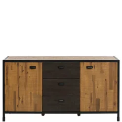 Wohnen 150x80x45 Industrial Kommode aus Holz & Metall - Nadeicra