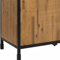 Wohnen 150x80x45 Industrial Kommode aus Holz & Metall - Nadeicra