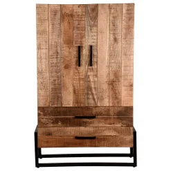 New Wohnen 100x160x40 Industrial Schrank mit zwei Türen - Schanow