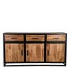 Hot Wohnen 170x90x45 Industrial Sideboard mit Bügelgestell aus Metall - Piatrasun