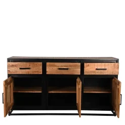 Hot Wohnen 170x90x45 Industrial Sideboard mit Bügelgestell aus Metall - Piatrasun