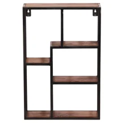 Clearance Wohnen 40x60x13 Industrial Wandregal mit 5 Fächern - Mendoza