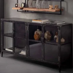 Wohnen 180x92x40 Industry Sideboard aus Metallguss - Vatros