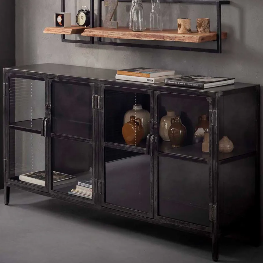 Wohnen 180x92x40 Industry Sideboard aus Metallguss - Vatros