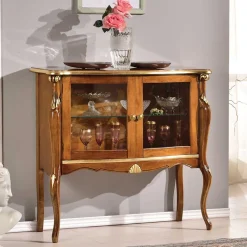 Sale Wohnen 108x100x40 Italienische Vitrine 2-türig - Carlenna I