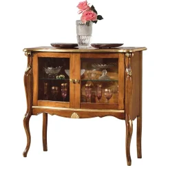 Sale Wohnen 108x100x40 Italienische Vitrine 2-türig - Carlenna I