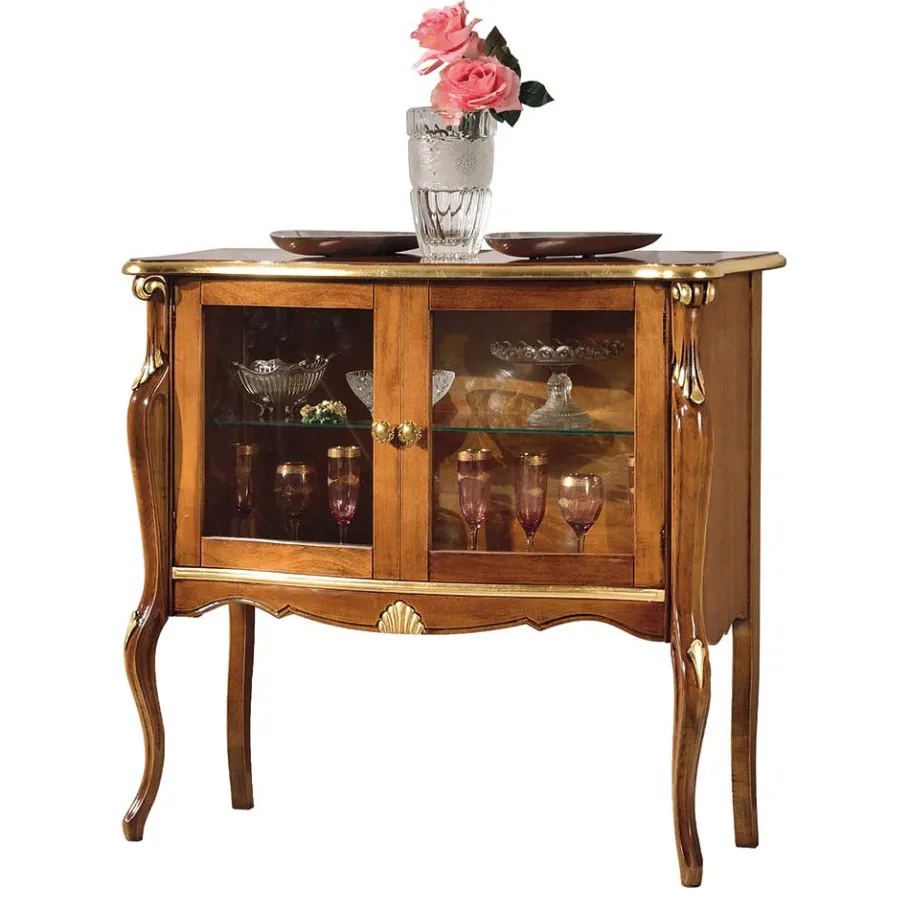 Sale Wohnen 108x100x40 Italienische Vitrine 2-türig - Carlenna I