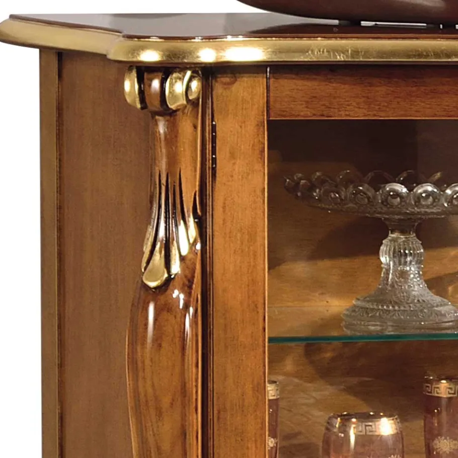 Sale Wohnen 108x100x40 Italienische Vitrine 2-türig - Carlenna I