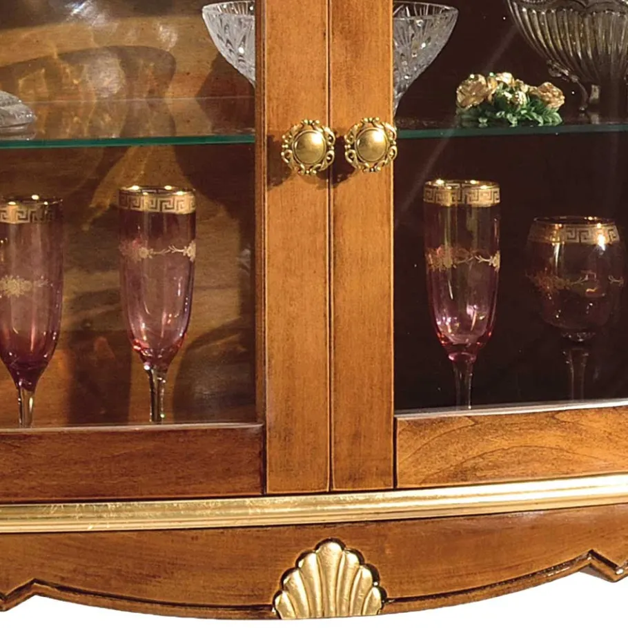 Sale Wohnen 108x100x40 Italienische Vitrine 2-türig - Carlenna I