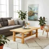 Online Wohnen 120x45x69 Kiefernholz Couchtisch mit Ablage - Lurin