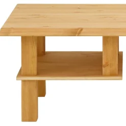 Online Wohnen 120x45x69 Kiefernholz Couchtisch mit Ablage - Lurin