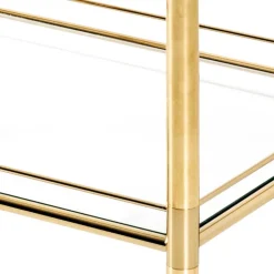 Sale Wohnen 68x78x40 Klassischer Teewagen mit zwei Glasablagen - Nadia