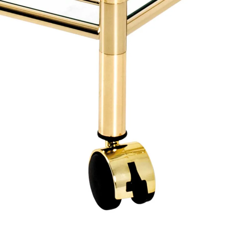 Sale Wohnen 68x78x40 Klassischer Teewagen mit zwei Glasablagen - Nadia