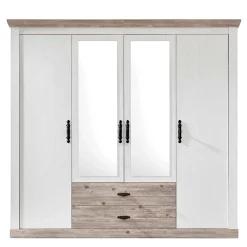 Discount Wohnen 215x201x60 Kleiderschrank Country Style - Nedita