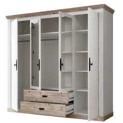 Discount Wohnen 215x201x60 Kleiderschrank Country Style - Nedita