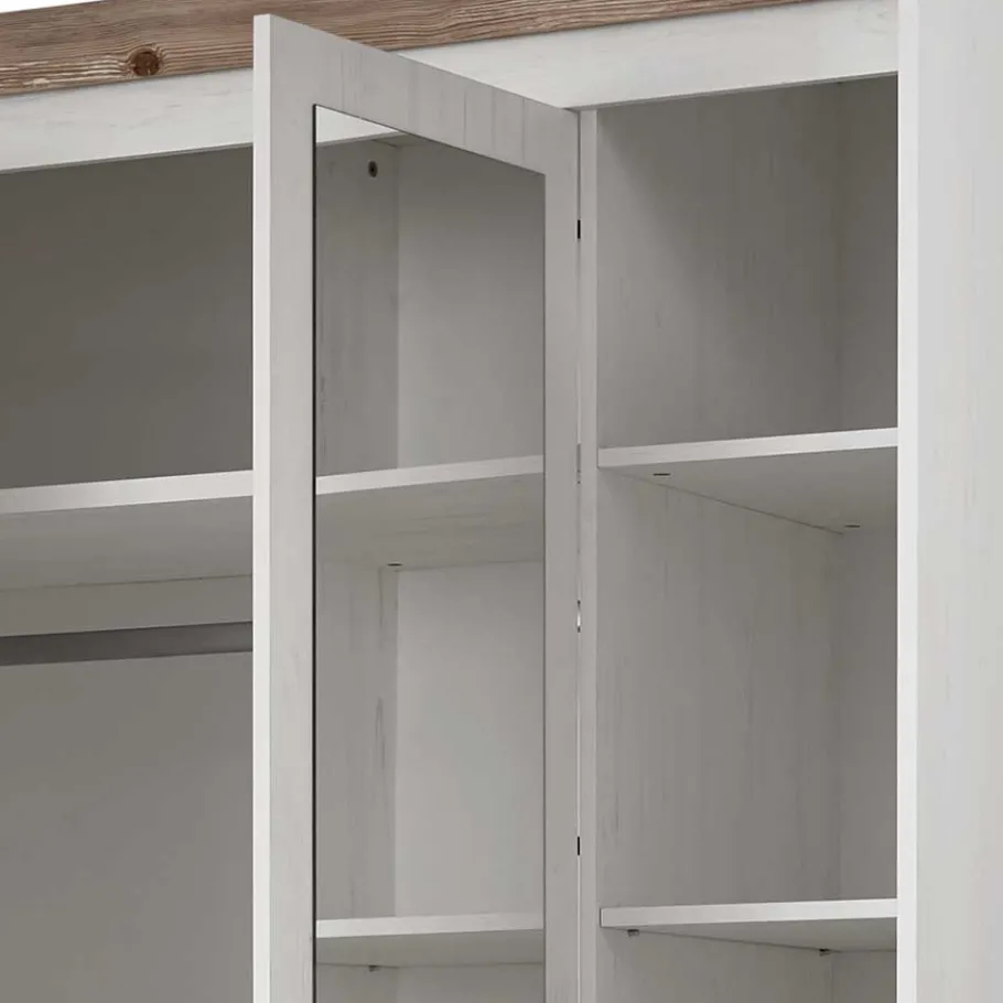 Discount Wohnen 215x201x60 Kleiderschrank Country Style - Nedita