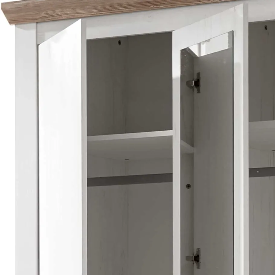 Discount Wohnen 215x201x60 Kleiderschrank Country Style - Nedita