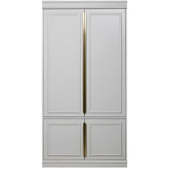 Online Wohnen 110x215x62 Kleiderschrank in Hellgrau - Emra