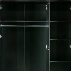 Discount Wohnen 140x195x53 Kleiderschrank 3-türig & 3 Schubladen - Vindrus