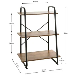 Clearance Wohnen 60x93x36 Kleines Regal - offenes Design - Levitanas