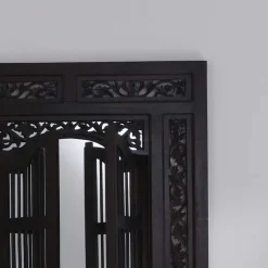 Outlet Wohnen 80x90x5 Kolonialstil Spiegel mit zwei Türen - Islando