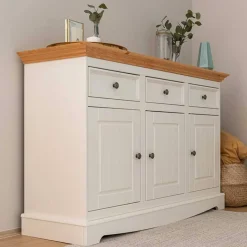 Hot Wohnen 130x85x45 Kombi-Kommode im Modern Country Style - Vitablo