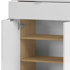 Hot Wohnen 60x97x34 Kommode in Weiß Hochglanz - Narilos