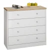 Best Wohnen 80x80x35 Kommode mit vier Schubladen - Nudion
