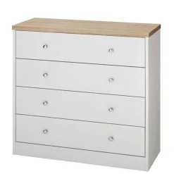 Best Wohnen 80x80x35 Kommode mit vier Schubladen - Nudion