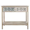 Outlet Wohnen 85x77x37 Konsolentisch im Shabby Chic aus Tanne - Pontecuna