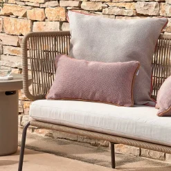 Discount Wohnen 135x80x65 Kordelgeflecht Sofa mit Sitzpolster - Membres