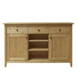 Best Wohnen 144x91x40 Landhaus Anrichte aus Kiefer Massivholz - Krems