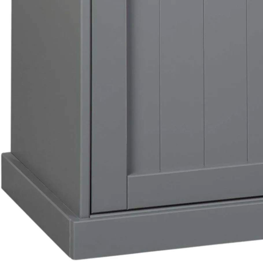 Online Wohnen 131x86x45 Landhaus Anrichte in Grau & Braun - Nepplan
