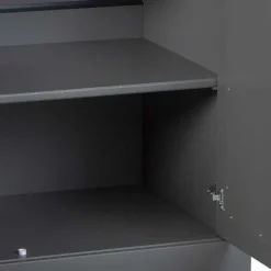 Online Wohnen 131x86x45 Landhaus Anrichte in Grau & Braun - Nepplan